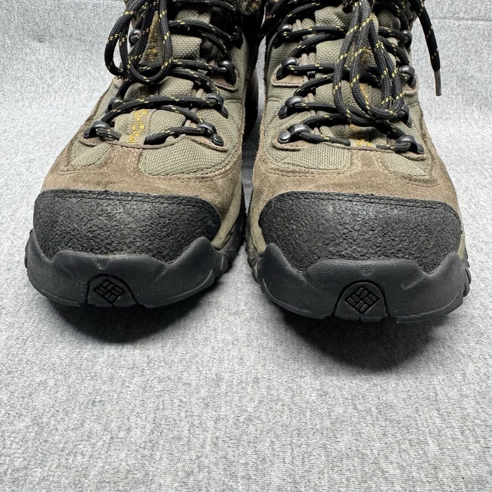 Columbia Boots Mens 14 Trail Meister Mid Brown Omni Grip Hiking Waterproof Woods